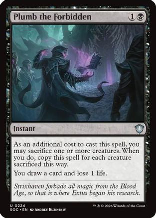 Image of Plumb the Forbidden (SOC-224) - Commander: Secrets of Strixhaven