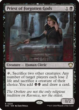 Image of Priest of Forgotten Gods (SOC-225) - Commander: Secrets of Strixhaven