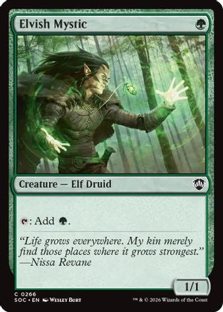 Image of Elvish Mystic (SOC-266) - Commander: Secrets of Strixhaven