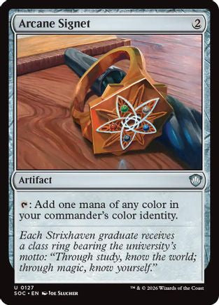Image of Arcane Signet (SOC-127) - Commander: Secrets of Strixhaven