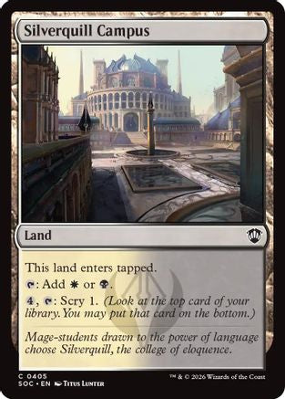 Image of Silverquill Campus (SOC-405) - Commander: Secrets of Strixhaven