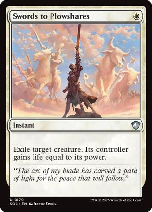 Image of Swords to Plowshares (SOC-179) - Commander: Secrets of Strixhaven
