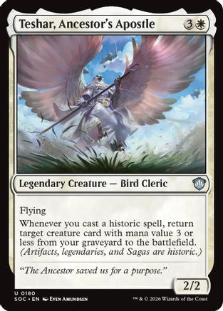 Image of Teshar, Ancestor's Apostle (SOC-180) - Commander: Secrets of Strixhaven