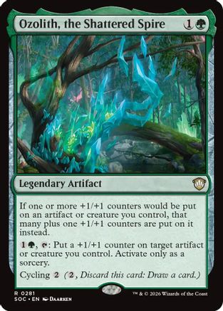 Image of Ozolith, the Shattered Spire (SOC-281) - Commander: Secrets of Strixhaven