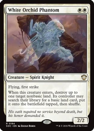 Image of White Orchid Phantom (SOC-184) - Commander: Secrets of Strixhaven