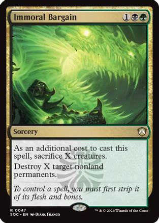 Image of Immoral Bargain (SOC-047) - Commander: Secrets of Strixhaven