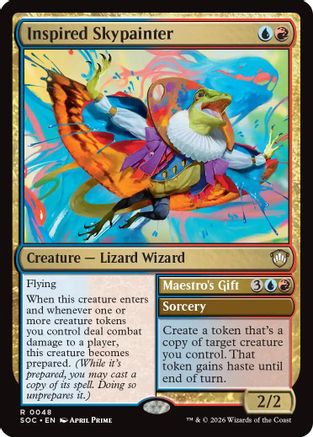 Image of Inspired Skypainter (SOC-048) - Commander: Secrets of Strixhaven