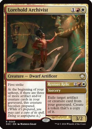 Image of Lorehold Archivist (SOC-049) - Commander: Secrets of Strixhaven