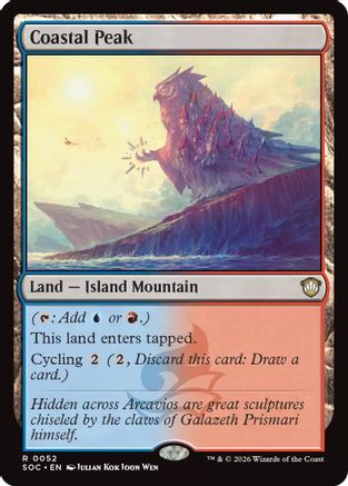 Image of Coastal Peak (SOC-052) - Commander: Secrets of Strixhaven