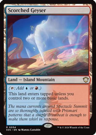 Image of Scorched Geyser (SOC-054) - Commander: Secrets of Strixhaven