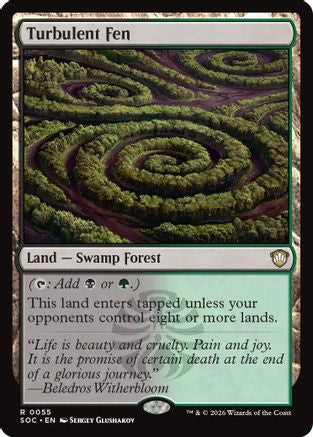 Image of Turbulent Fen (SOC-055) - Commander: Secrets of Strixhaven