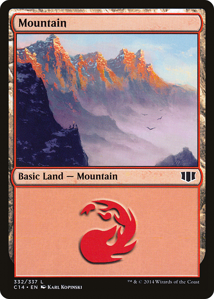 Image of Mountain (332) (C14-332) - Commander 2014