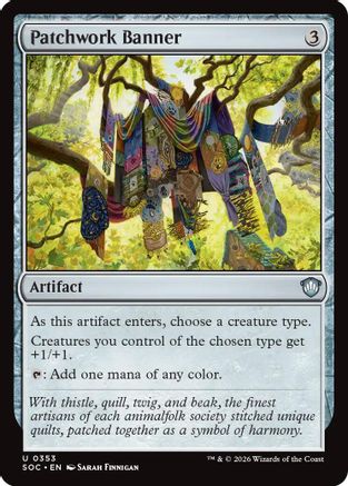 Image of Patchwork Banner (SOC-353) - Commander: Secrets of Strixhaven