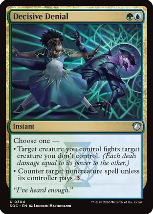 Image of Decisive Denial (SOC-304) - Commander: Secrets of Strixhaven