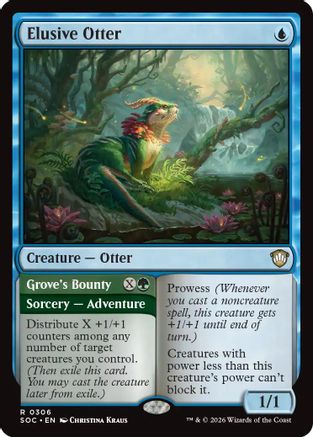 Image of Elusive Otter (SOC-306) - Commander: Secrets of Strixhaven
