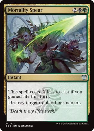 Image of Mortality Spear (SOC-321) - Commander: Secrets of Strixhaven