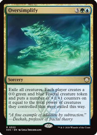 Image of Oversimplify (SOC-322) - Commander: Secrets of Strixhaven
