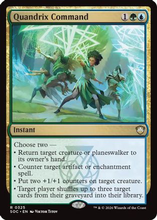 Image of Quandrix Command (SOC-325) - Commander: Secrets of Strixhaven