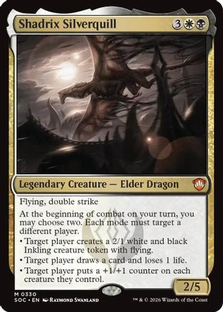 Image of Shadrix Silverquill (SOC-330) - Commander: Secrets of Strixhaven