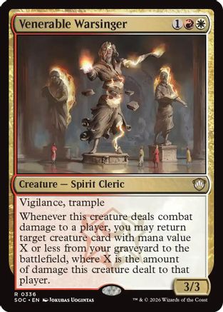 Image of Venerable Warsinger (SOC-336) - Commander: Secrets of Strixhaven