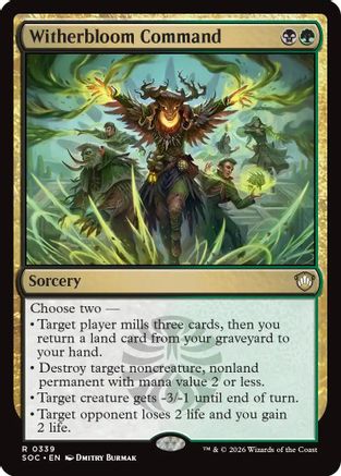 Image of Witherbloom Command (SOC-339) - Commander: Secrets of Strixhaven