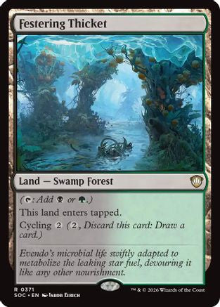 Image of Festering Thicket (SOC-371) - Commander: Secrets of Strixhaven