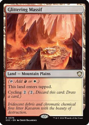 Image of Glittering Massif (SOC-376) - Commander: Secrets of Strixhaven