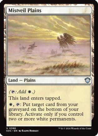 Image of Mistveil Plains (SOC-386) - Commander: Secrets of Strixhaven
