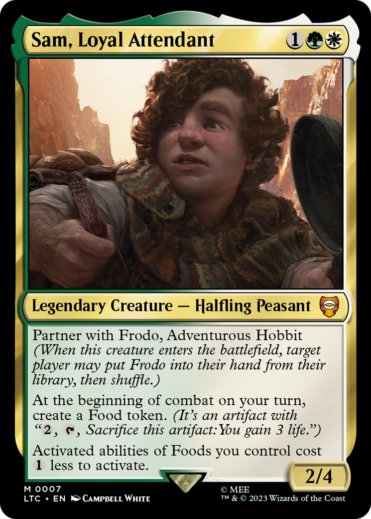 Image of Sam, Loyal Attendant (LTC-007) - Tales of Middle-earth Commander Foil