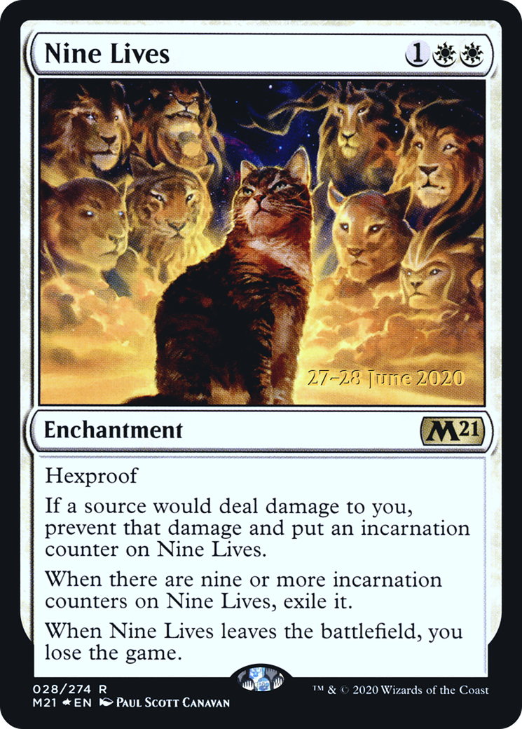 Image of Nine Lives (PRE-28S) - Core Set 2021 Promos Foil