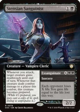 Image of Stensian Sanguinist (Extended Art) (SOC-078) - Commander: Secrets of Strixhaven