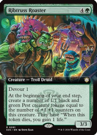 Image of Ribtruss Roaster (Extended Art) (SOC-091) - Commander: Secrets of Strixhaven