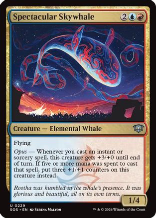 Image of Spectacular Skywhale (SOS-229) - Secrets of Strixhaven Foil