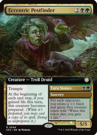 Image of Eccentric Pestfinder (Extended Art) (SOC-094) - Commander: Secrets of Strixhaven