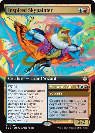Image of Inspired Skypainter (Extended Art) (SOC-096) - Commander: Secrets of Strixhaven