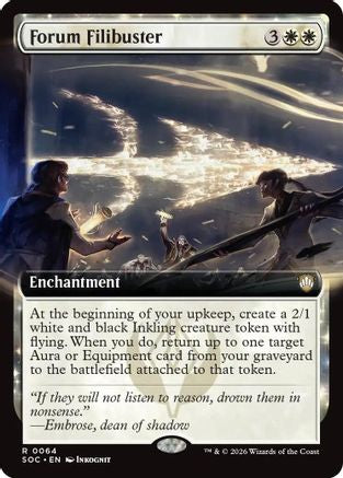Image of Forum Filibuster (Extended Art) (SOC-064) - Commander: Secrets of Strixhaven