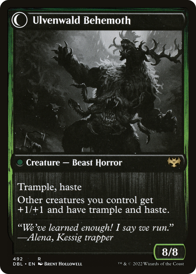 Image of Ulvenwald Oddity (DBL-492) - Innistrad: Double Feature: (Double Faced Transform) Foil