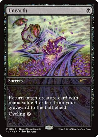 Image of Unearth (GAME-048) - Game Day & Store Championship Promos