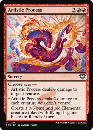 Image of Artistic Process (SOS-108) - Secrets of Strixhaven Foil