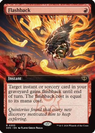Image of Flashback (Extended Art) (SOS-333) - Secrets of Strixhaven Foil