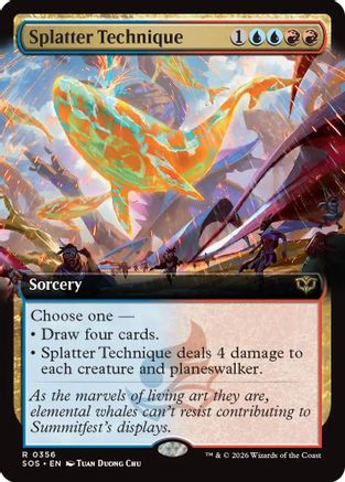 Image of Splatter Technique (Extended Art) (SOS-356) - Secrets of Strixhaven