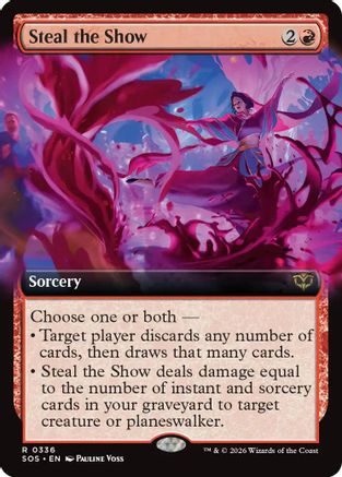 Image of Steal the Show (Extended Art) (SOS-336) - Secrets of Strixhaven Foil