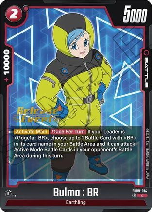 Image of Bulma : BR (FB09-014) - Dual Evolution Release Event Cards