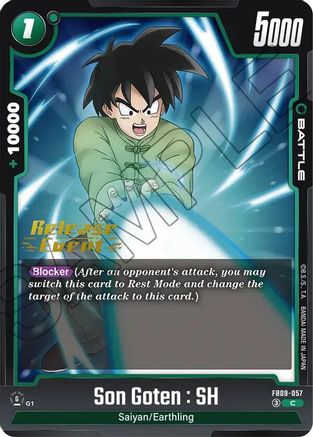 Image of Son Goten : SH (FB09-057) - Dual Evolution Release Event Cards