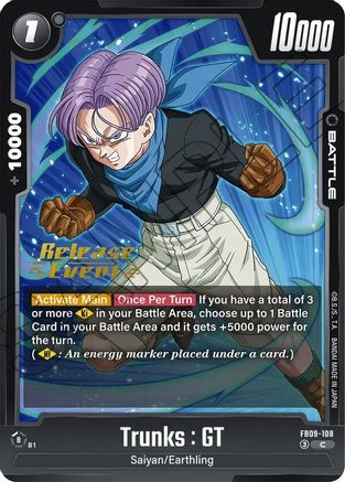 Image of Trunks : GT - FB09-108 (FB09-108) - Dual Evolution Release Event Cards
