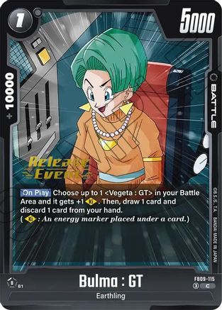 Image of Bulma : GT (FB09-115) - Dual Evolution Release Event Cards