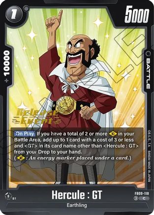 Image of Hercule : GT (FB09-118) - Dual Evolution Release Event Cards