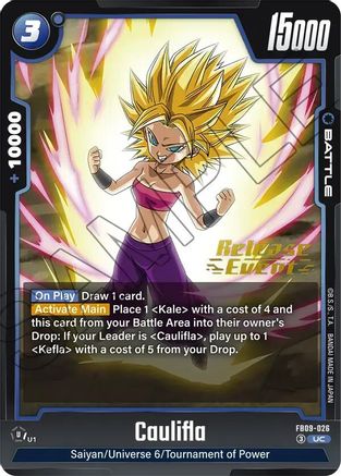 Image of Caulifla (FB09-026) - Dual Evolution Release Event Cards