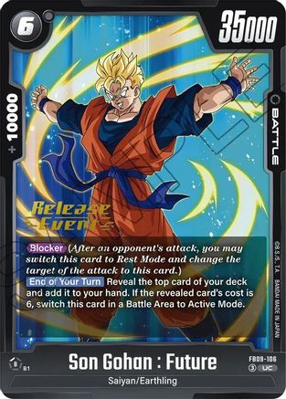 Image of Son Gohan : Future (FB09-106) - Dual Evolution Release Event Cards