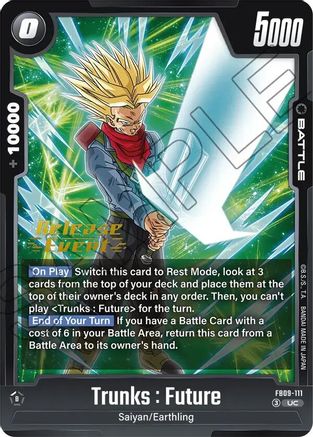 Image of Trunks : Future (FB09-111) - Dual Evolution Release Event Cards